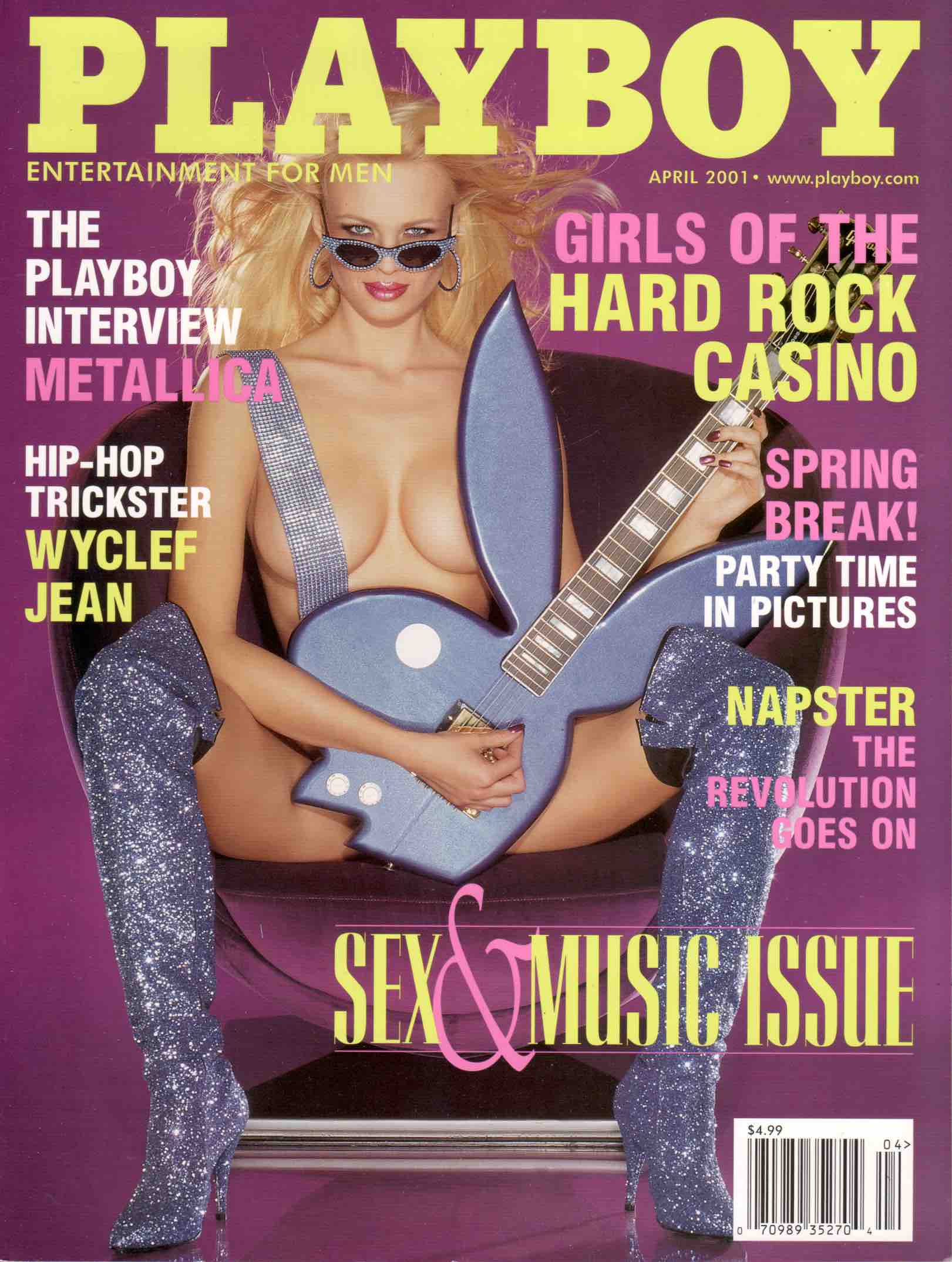 Playboy Magazine Sex Music Issue April West Coast Newsstand