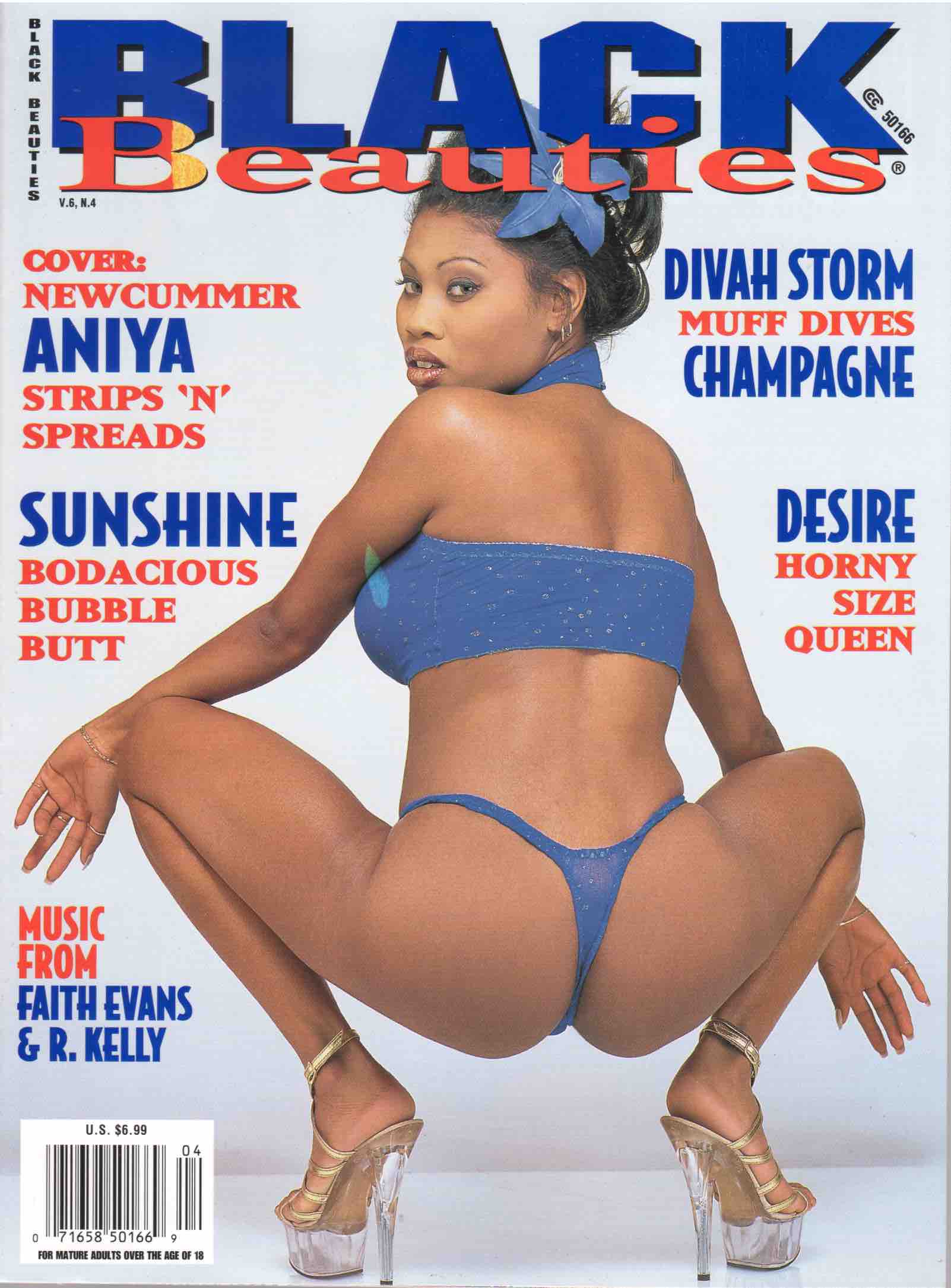 Black Xxx Magazines - Black Beauties Magazine Vol. 6 No. 4 1999 Aniya | WEST COAST NEWSSTAND
